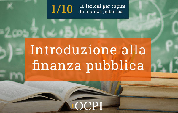 1 - Introduzione alla finanza pubblica